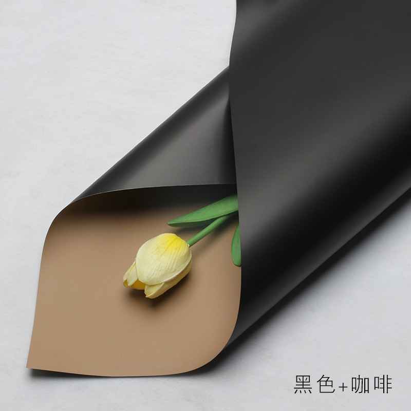 Huaxi Color sólido de doble cara Papel Ouya Material de embalaje de flores al por mayor Floristería Paquete de flores Material de flores Papel de embalaje de ramo