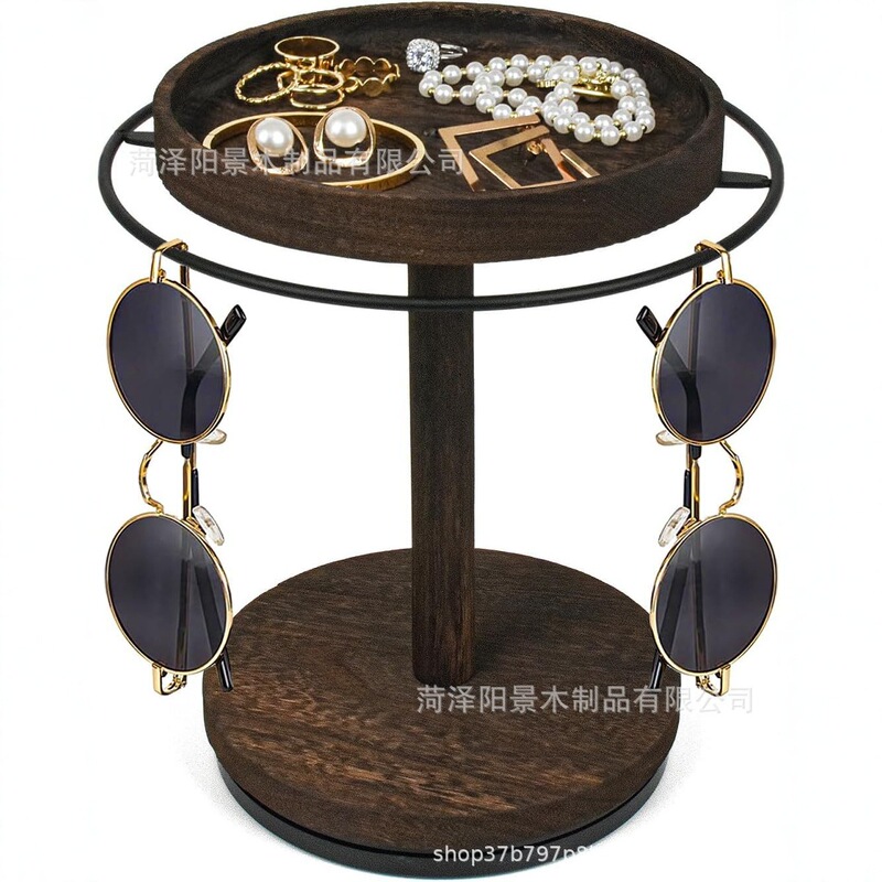 Creative Iron-Wood Glasses Storage Rack Home Desktop Glasses Sunglasses Storage Rack Counter Rotatable Glasses Rack Creative Iron-Wood Glasses Storage Rack Home Desktop Glasses Sunglasses Storage Rack Counter Rotatable Glasses Rack
