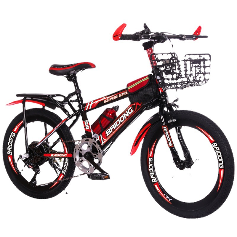Bicicleta Baidong Bicicleta para estudiantes de 20 pulgadas Bicicleta para estudiantes de 22 pulgadas Bicicleta de montaña para niños Bicicleta de velocidad variable para estudiantes de escuela primaria Bicicleta para niños