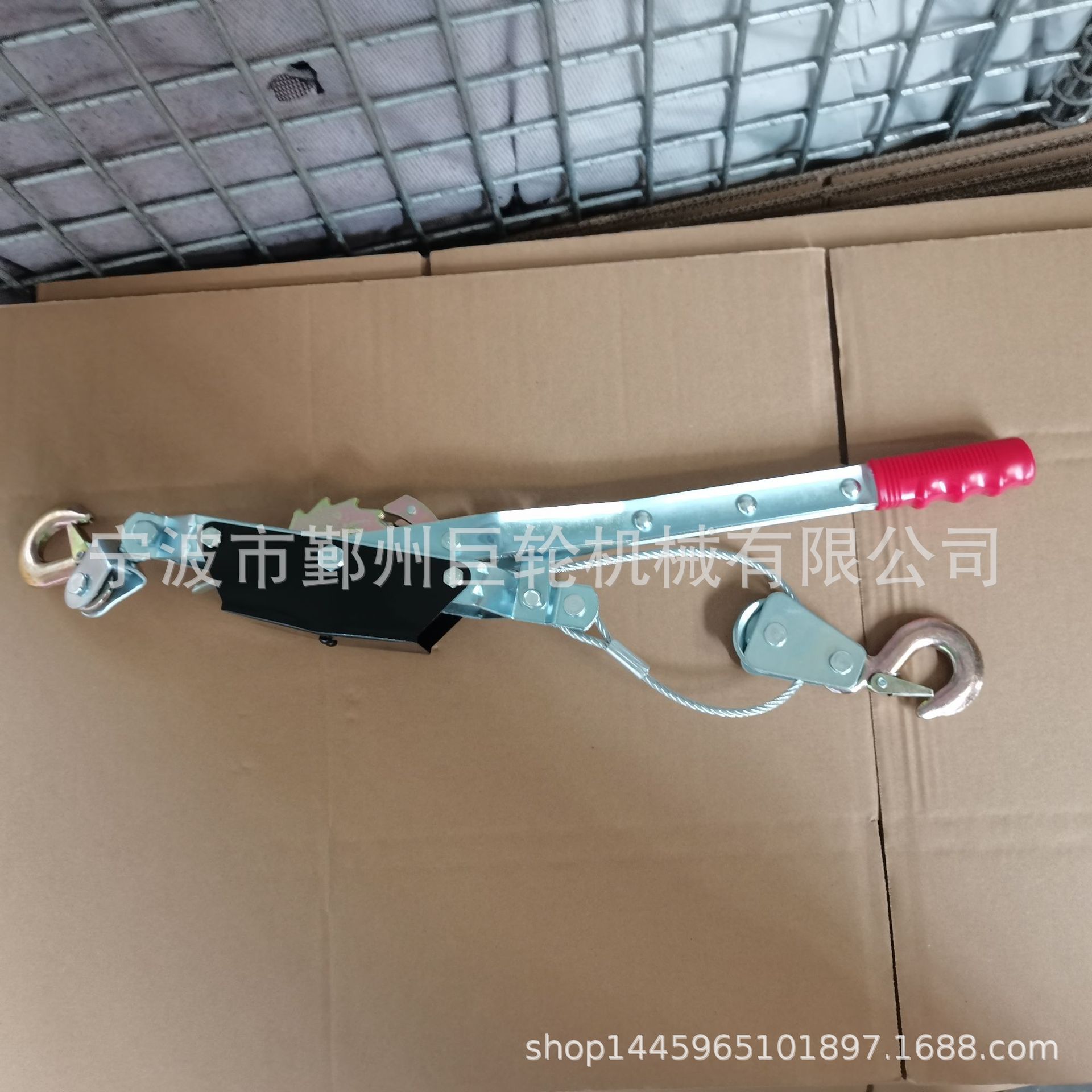 供应1T双齿双钩单线钢丝绳紧线器，拉紧器，汽车牵引器