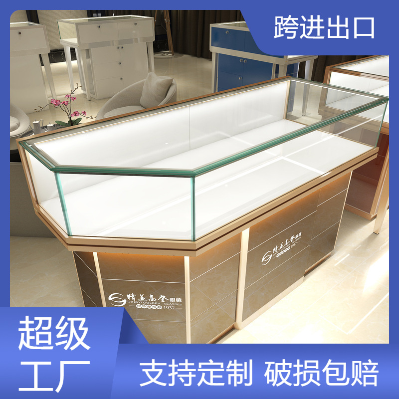 鸿钛批发 珠宝黄金手表玻璃展示柜 货架柜台厂家批发展柜