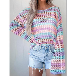 U 50843 Patch stripe knit sweater ƴ�ӗl�yᘿ���