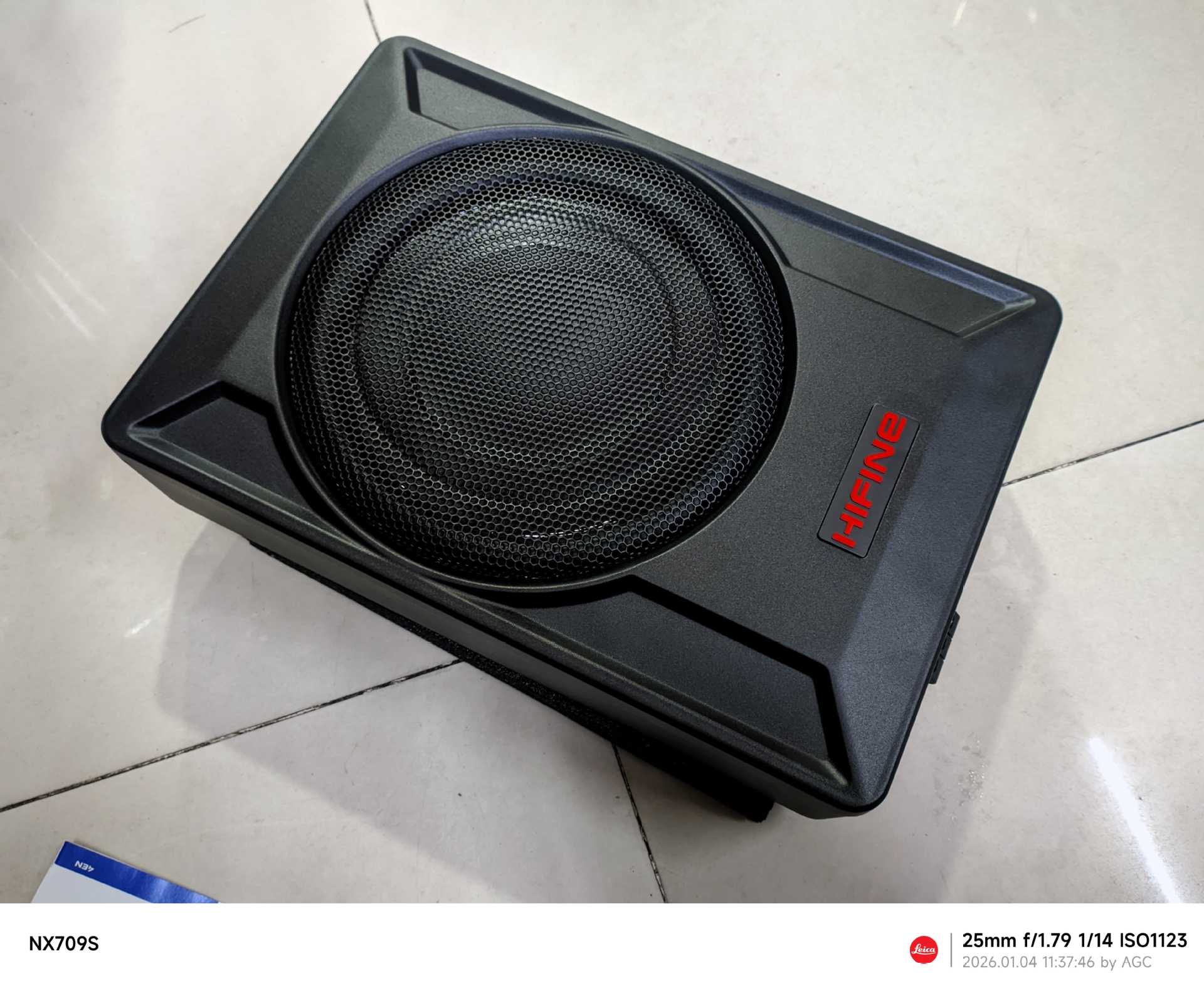 Hifine Car Subwoofer with Super Bass and High Power, 10inch Active Ultra-Thin Seat Audio System Modification
