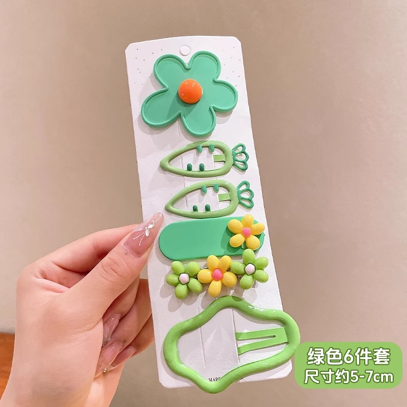 4 juego de 6 piezas de combinación de flores y nubes verdes