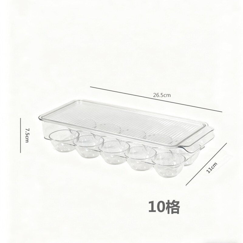 Caja de almacenamiento de huevos de plástico transparente de cocina con cubierta, caja de huevos frescos, soporte de huevos especial, soporte de huevos, soporte de huevos