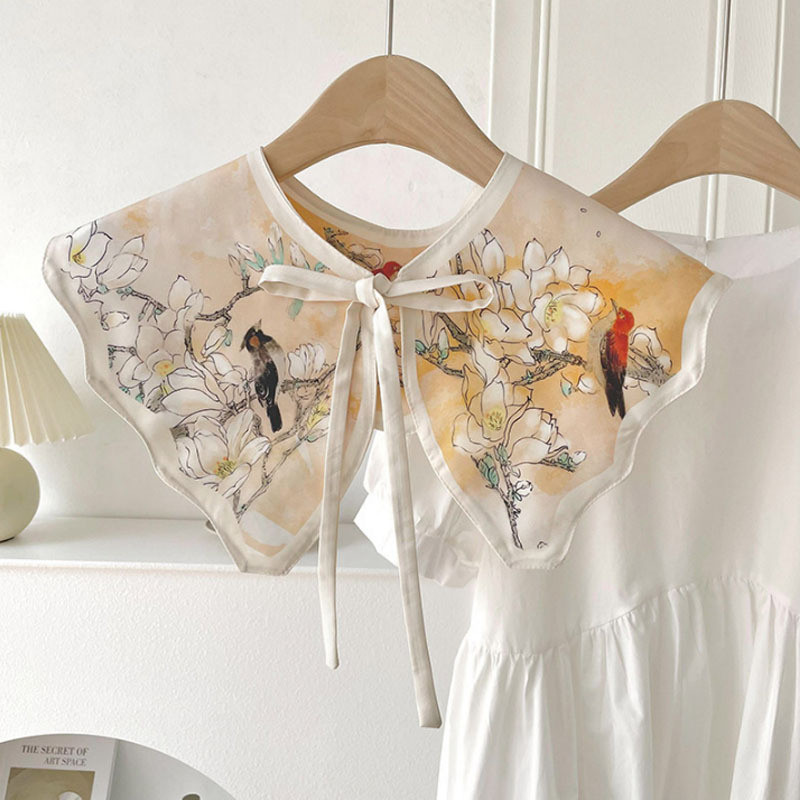 Nuevo chal protector solar de verano de las mujeres al aire libre con aire acondicionado decoración de la habitación chaleco de protección del cuello pequeña bufanda falsa bufanda anudada