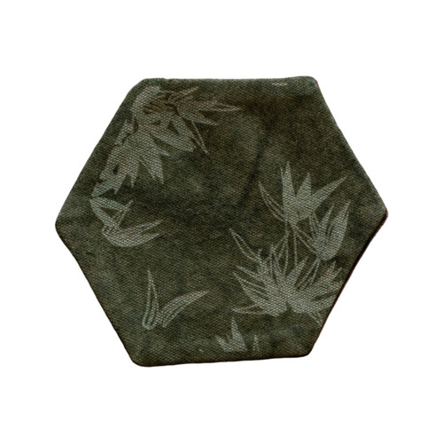 New Chinese style Zen fabric handmade table flag tea coaster dry bubble table coaster tea mat kungfu tea set accessories six-sided persimmon