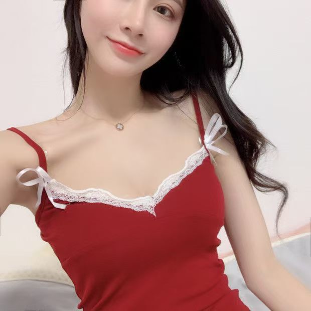 欧美跨境5新夏季纯欲风吊带女款薄款睡裙可外穿睡衣家居服|undefined