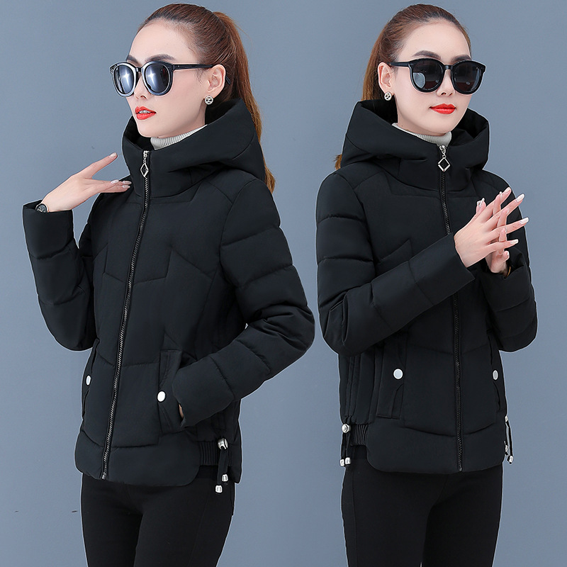 Chaqueta acolchada de algodón para mujer invierno estilo coreano ajustado