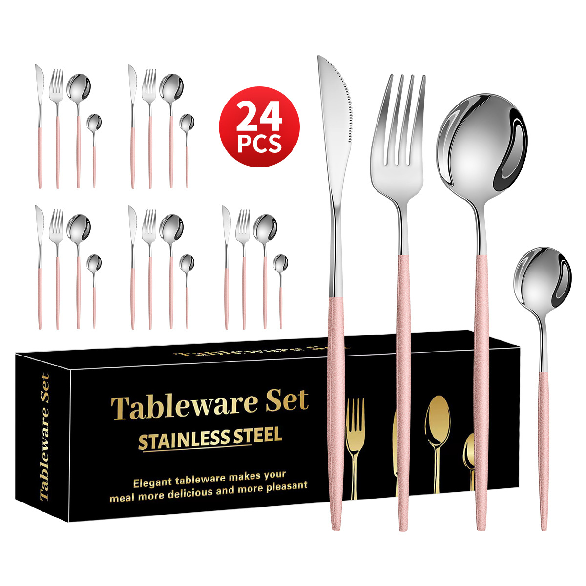 [블랙박스] 실버+핑크 24종세트