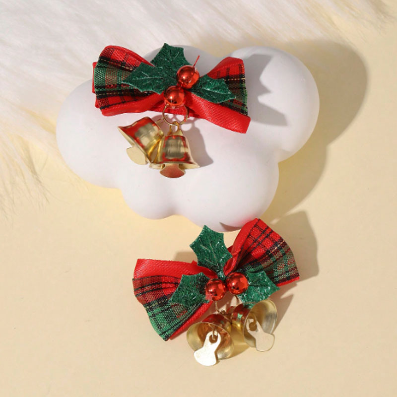 Red small bell with bow with bell