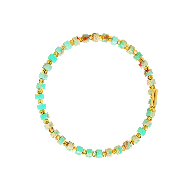 Vietnam arena oro piedra perla azul ajustable bohemia viento Shoushan pulsera de piedra nicho popular fábrica de viento nacional al por mayor