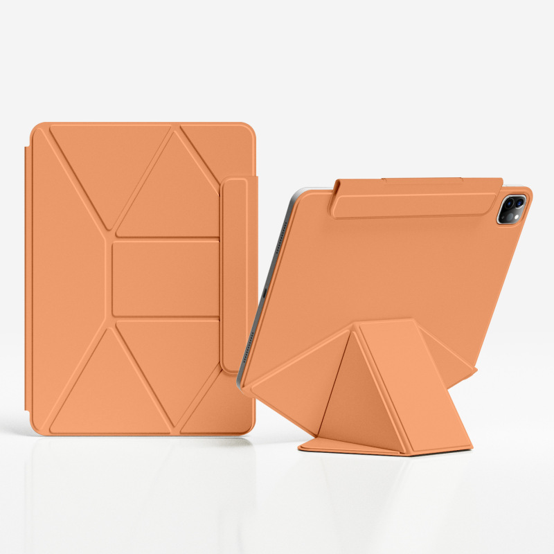 iPadpro保护套增高支架iPad11磁吸双面夹mini7旋转air654拆分笔袋|undefined