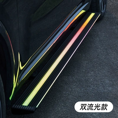 Side Steps with Smart Sensor, Dekorativ pedal başlıqları - with-lights-double-streamers-ford-f-150