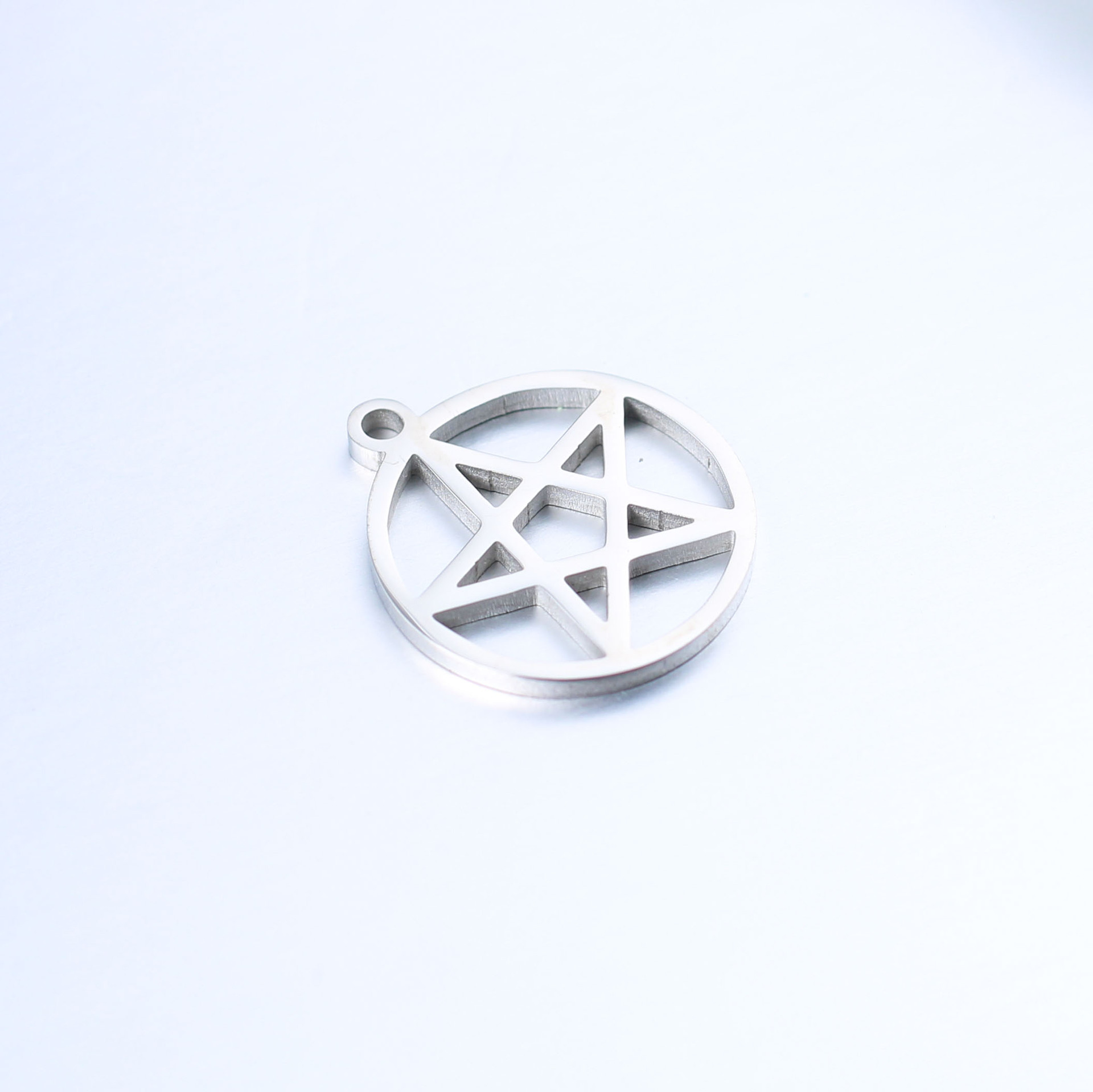 5 teile/los Edelstahl Metall DIY Anhänger Halsketten für Frauen Kleine Pentagramm Charms Für Schmuck Handgemachte Liefert – Detail 7