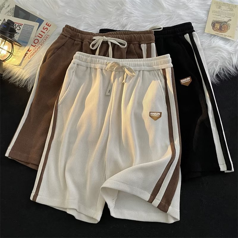 Shorts Men's 2023 Summer New Arrival Half Pants Trendy Brand Retro Loose Straight Casual Sports Pants Men's Pants