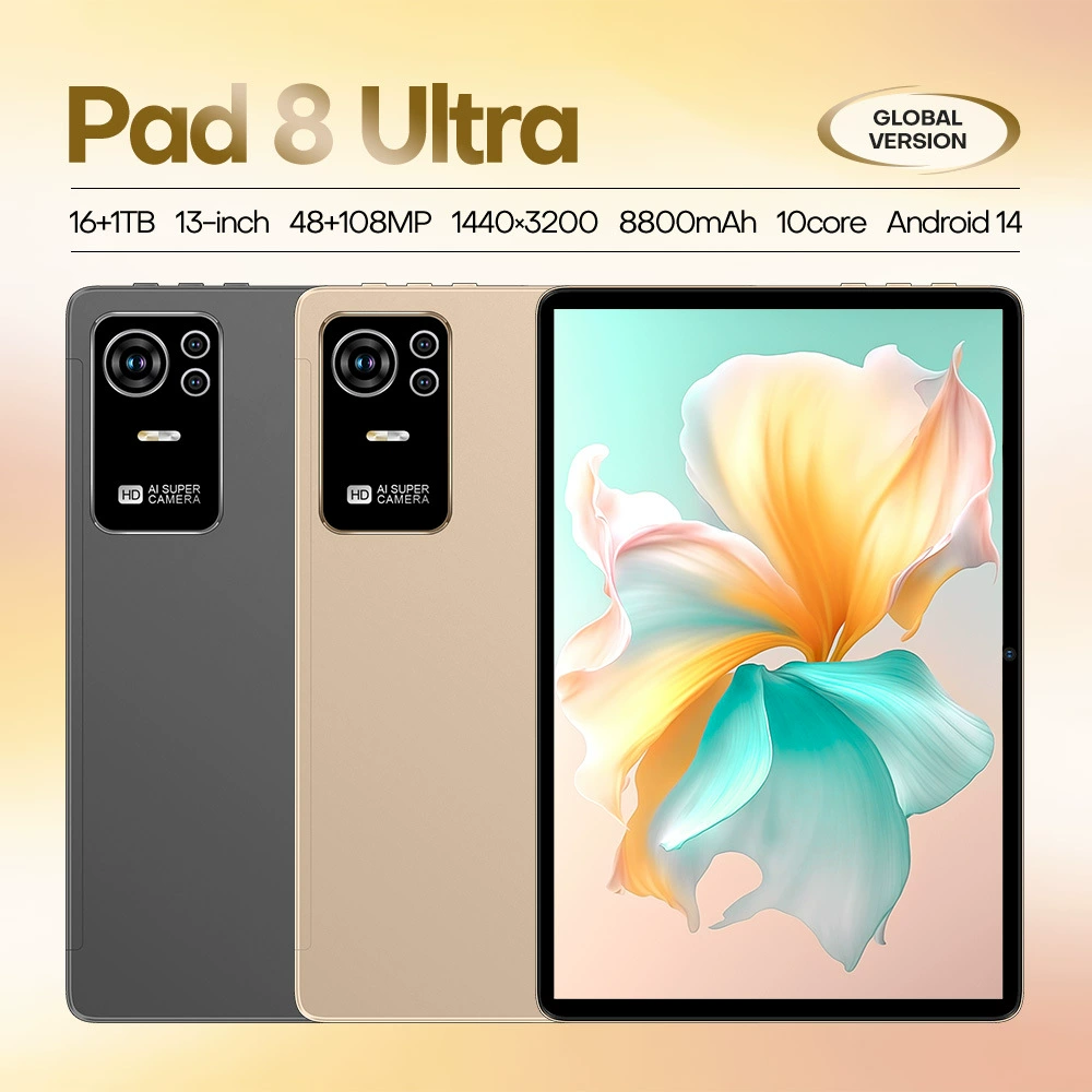 Планшет Pad8Ultra P68 10,1" Android, 3 ГБ ОЗУ, 32 ГБ ПЗУ, 3G-звонки и разблокировка по лицу