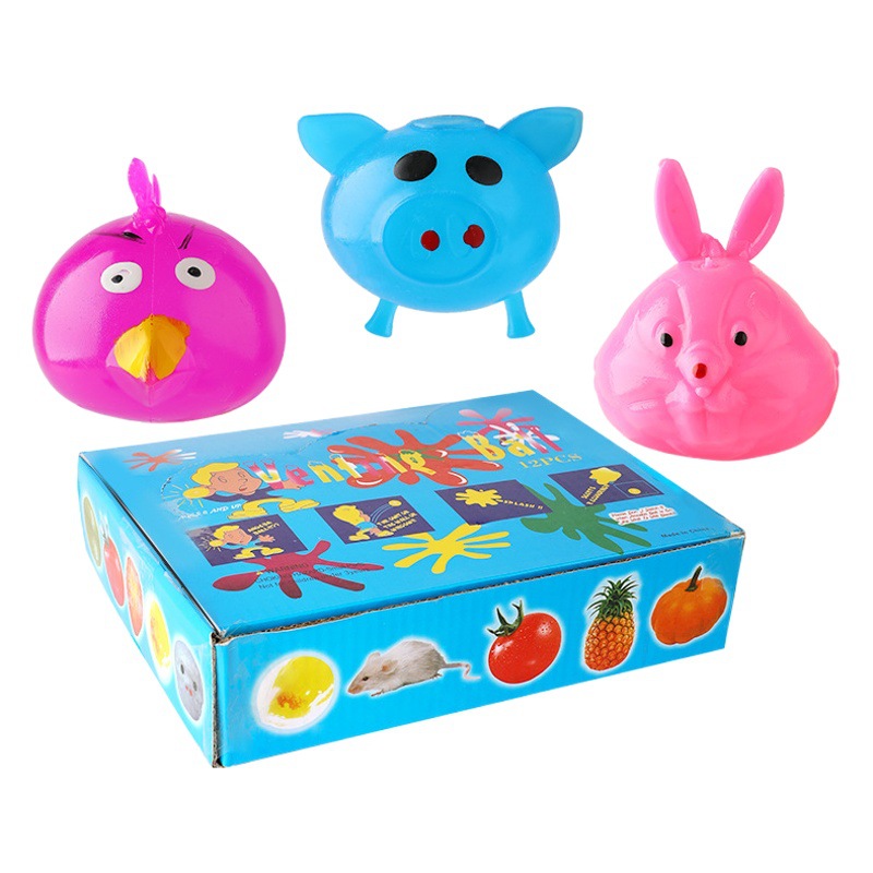 Bola antiestrés con forma de cerdo, juguete sensorial divertido