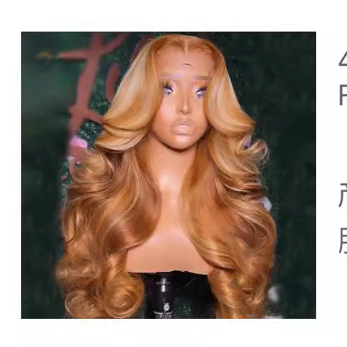 Front Lace Headgear T1B/27Body Lace Front Wig Big Wave Blonde