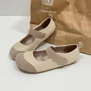 2025 New Summer Style Shallow Mouth Mary Jane Puff Shoes Niche Design Breathable Flats Casual Ugly Cute Shoes for Women