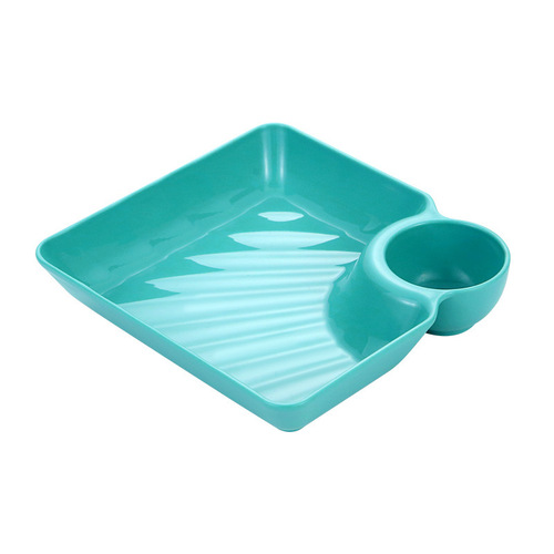 pp square Japanese dumpling plate with vinegar plate household dumpling plate commercial sushi plate snack plate snack plate logo