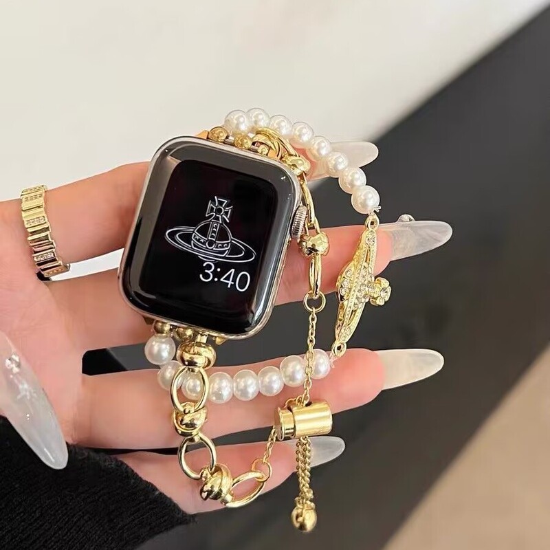 Empress Xi's Chain Metal Strap Is Suitable for S9Applewatch78 Apple Watch Niche and High Appearance