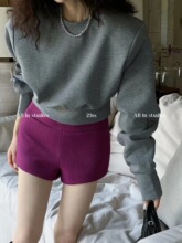 清仓捡漏~专柜撤回外贸大牌剪标2023早春宽松圆领纯色长袖卫衣女