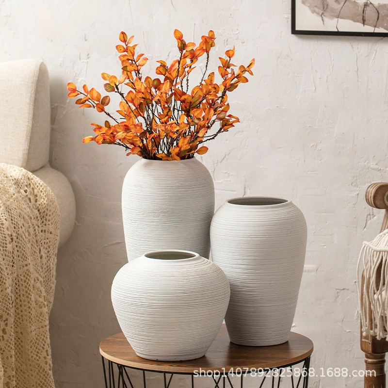 Дом минималистичный скандинавский стиль столешницы сплошной цвет креативный японский стиль сушеные цветы гидропонная ваза набор украшения Jingdezhen