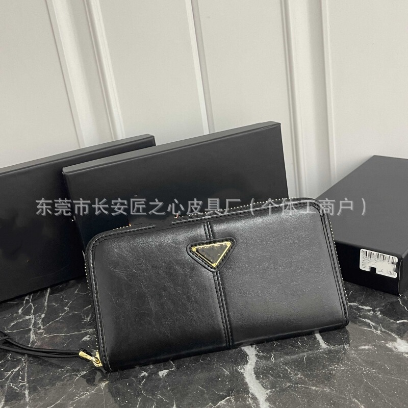 P Lada 25 New Men's and Women's Long Genuine Leather Handbags Large Capacity Business Clutch Multi-Card Slot Wallet High Quality P Lada 25 New Men's and Women's Long Genuine Leather Handbags Large Capacity Business Clutch Multi-Card Slot Wallet High Quality