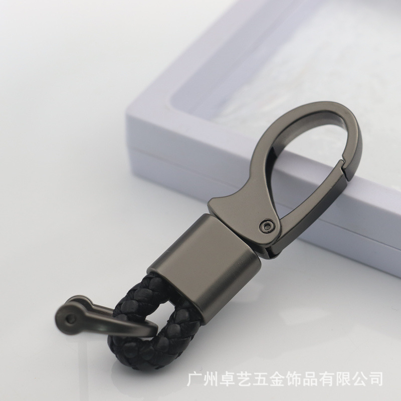 Metal Car Keychain Key Ring Key Rope with Laser-Engraved Logo Personalized Key Chain Pendant Wholesale