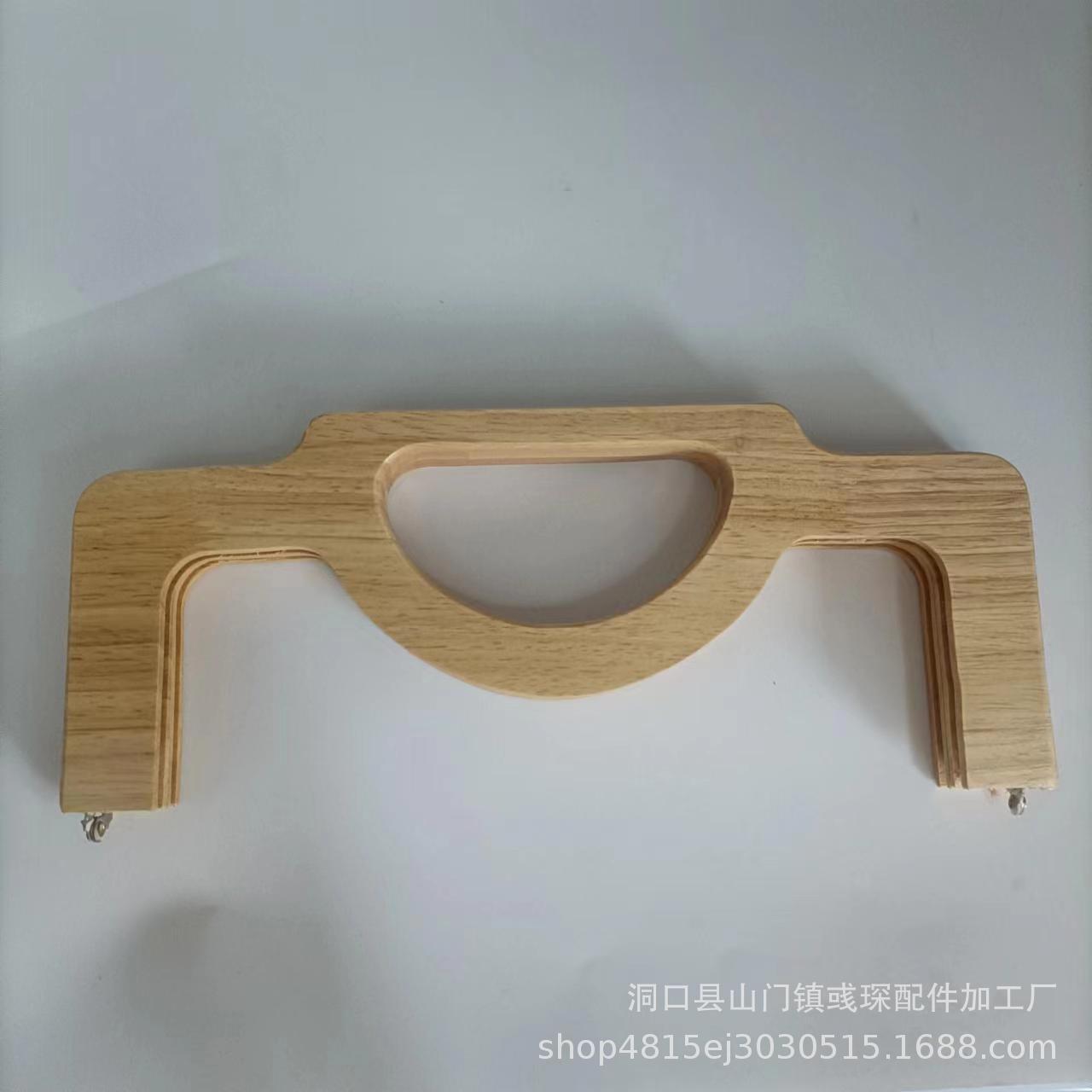 Manufacturer Wholesale Luggage Accessories Solid Wood Wooden Handles Wooden Gold Clips Solid Wood Handles DIY Handmade Bag Accessories