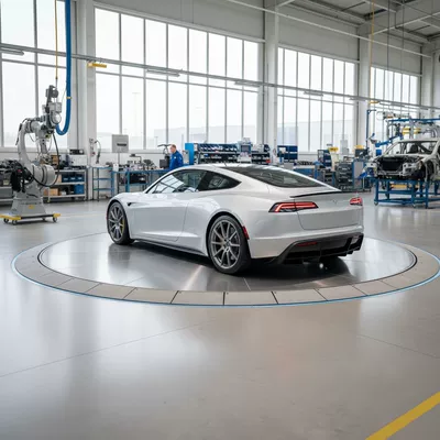 Stand, Circular Car Turntable, 2-Ton – Avtomobil fırlanan platformaları