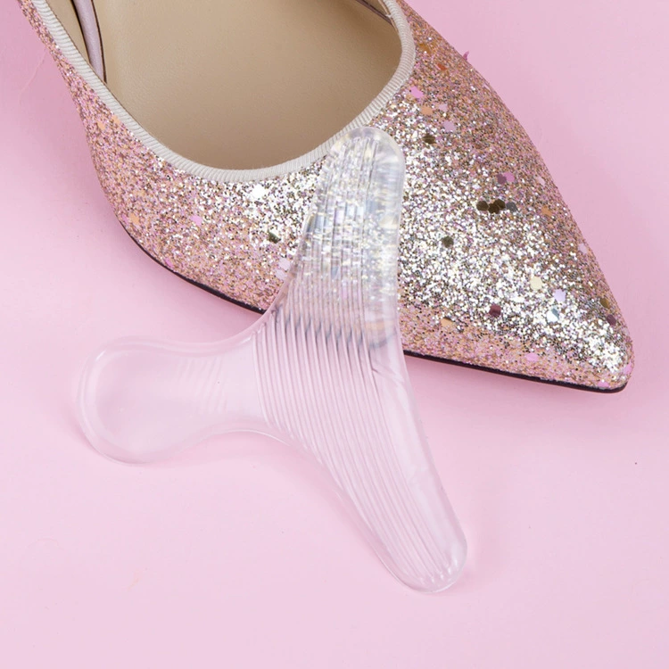 Силиконовые наклейки на пятку T-образные наклейки на пятку, противоскользящие накладки на пятку половинного размера, стелька на высоком каблуке, противоизносные наклейки для ног