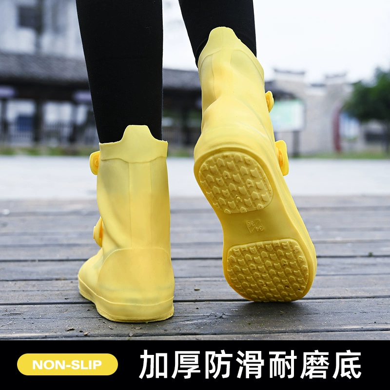 Кабахилы Водонепроницаемые нескользящие дождевые бахилы утолщенные износостойкие подошвы от дождя сапоги от дождя силиконовые сапоги для мужчин и женщин дождливый день водная обувь