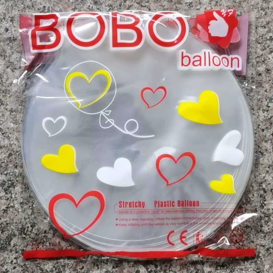 Чистые производители красных волновых шаров оптом Прозрачный волновой шар, чтобы подтолкнуть праздничное украшение 18 дюймов 20 дюймов 24 дюйма 36 дюймов