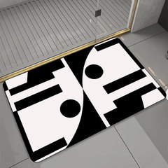 Diatom mud absorbent floor mat at the toilet door, bathroom foot mat, household bathroom quick-drying door carpet, door mat