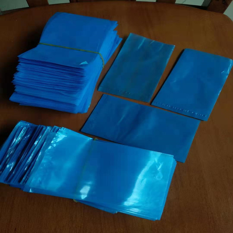 可订PE PO蓝色小平口袋 印刷彩色特大尺寸薄膜包装胶袋