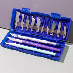 11th-Generation Scalpel Blade Pencil Sharpener Cutting Blades for Paper-Cutting, Mobile Phone Screen Protectors, Replacement Carving Blades, and DIY Scrapbooking Tools with Rubber Stamps