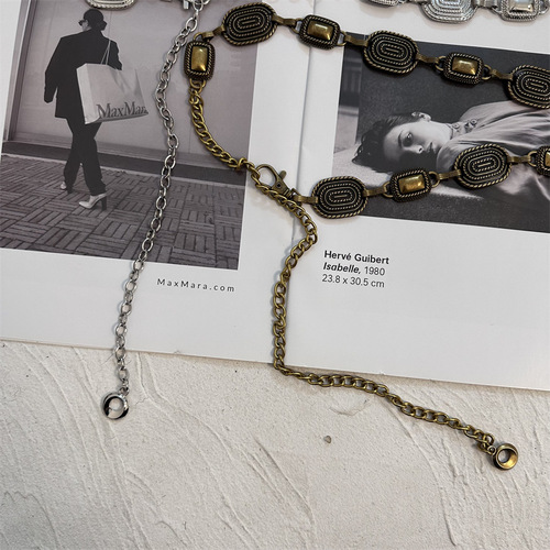 Women's Waist Chain Accessory, Chain Belt Decor for Skirts, Jeans, and Dresses - Metal Chain,  New Arrival