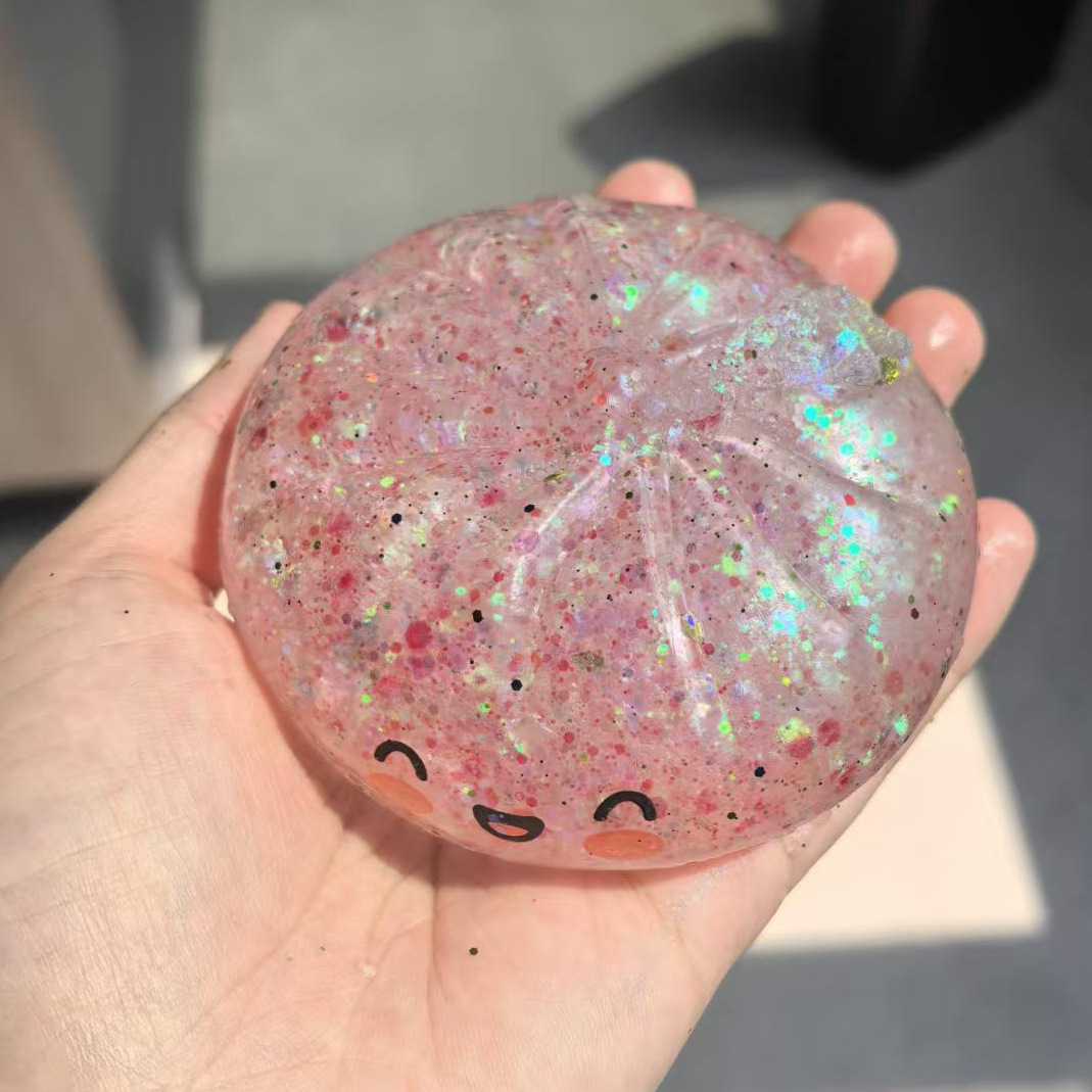 Explosión a través de espejo simulado bolón pellizco pellizco juguete de descompresión suave bolsa de ventilación de aire suave todo el artefacto humano relajación de presión descompresión bola de ventilación