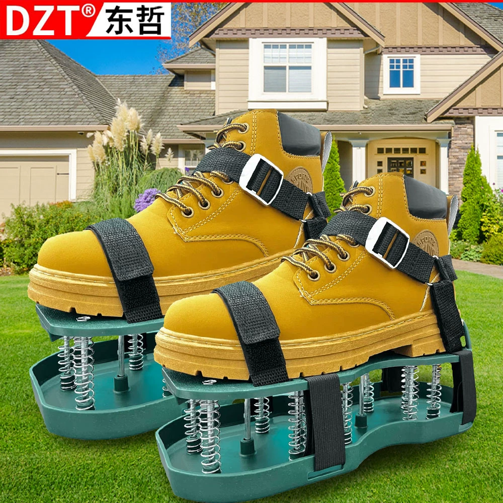 Садовые ботинки для рыхления почвы, ботинки с шипами для травы, надувные ботинки для вентиляции и оксигенации газонов, самовыравнивающиеся эпоксидные садовые инструменты