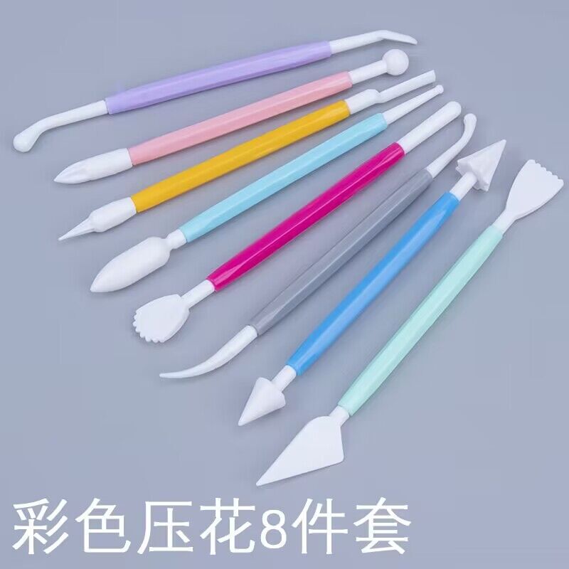 8-Piece Set of Ultra-Light Clay Tools, Soft Clay DIY Fondant Carving Knife, Pottery Clay Sculpture Knife, Handmade Creativity