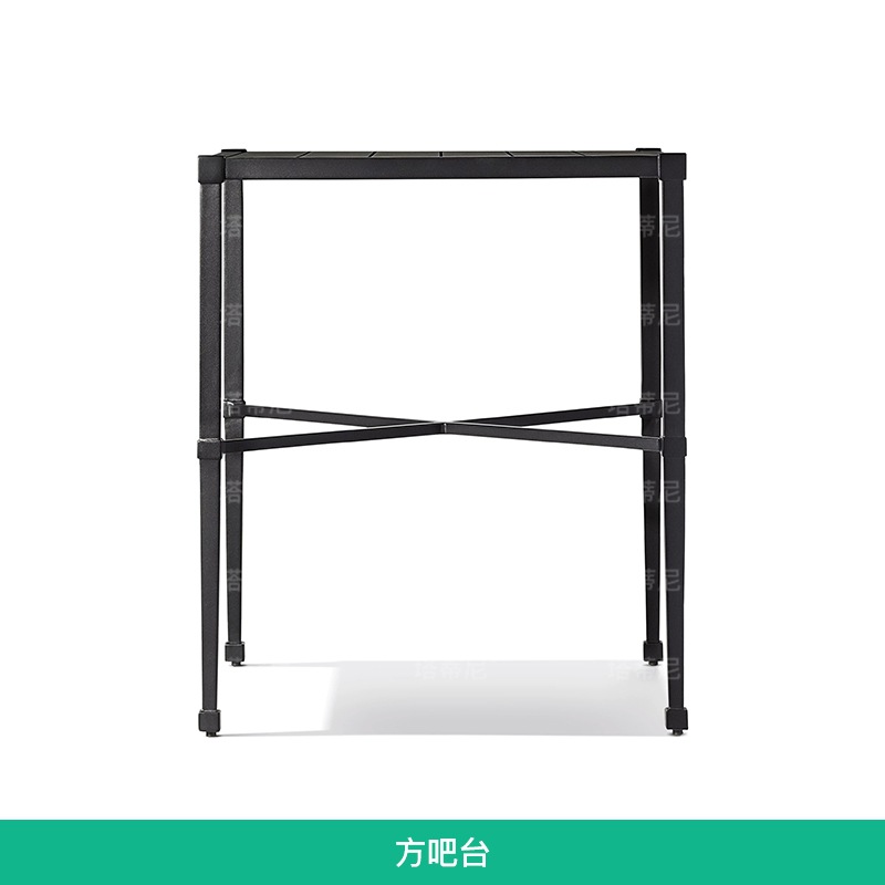 Mesa y silla al aire libre combinación de muebles de ocio modernos y minimalistas Villa patio jardín impermeable a prueba de agua y protección solar mesa y silla de aleación de aluminio image 15