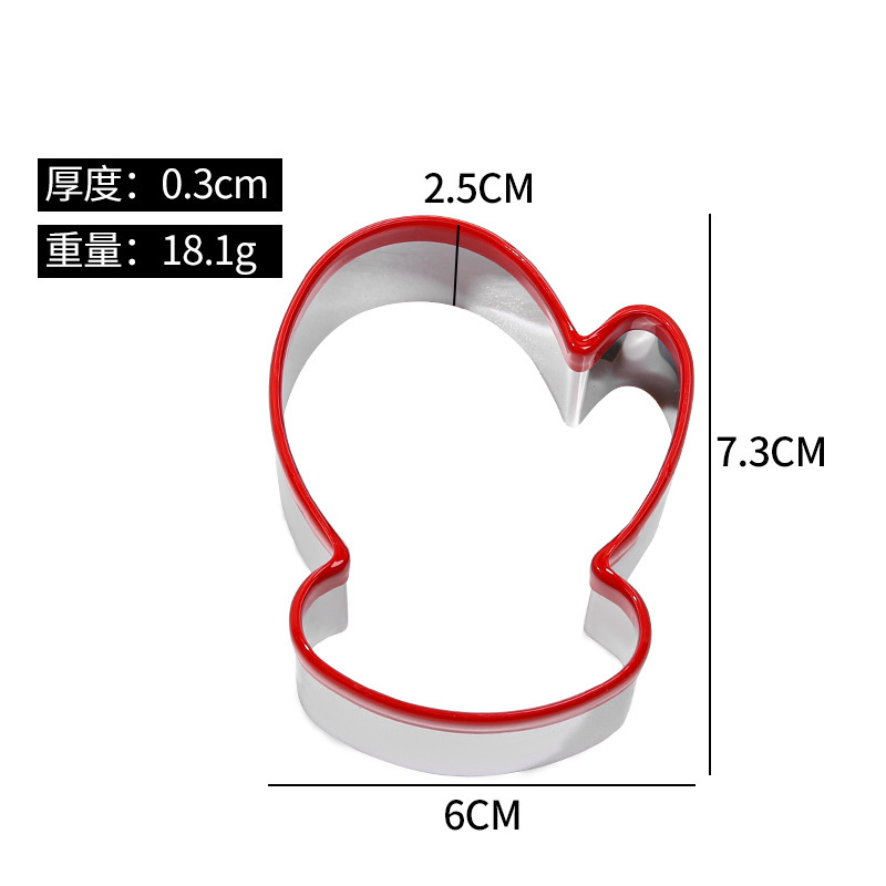 ベーキングステンレス鋼クッキー型 DIY クッキーベーキングツールキッチンケーキクッキー型クリスマスツリー雪だるま|undefined