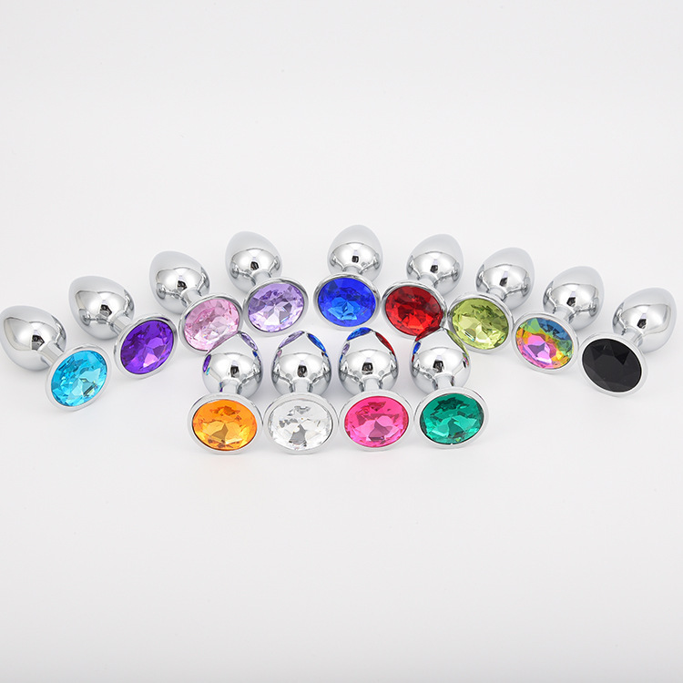Metal Anal Plug Set 3 Pieces Round-Base Backcourt Plugs for Men and Women — detail image 9