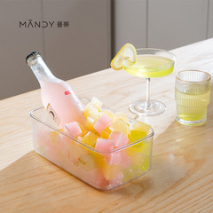 New Silicone Ice Cube Tray Square Ice Molds with Lid DIY Home Ice Cube Tray Set with Storage Box