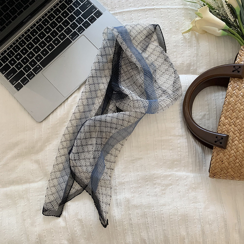 Bufanda de seda, banda larga, sensación de alta calidad, nueva bufanda de diamante de todo fósforo, camisa exterior de primavera y verano, bufanda, bolso, cinturón, cinturón de cintura