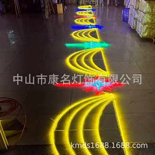 星星街灯 横街 跨街灯 八角星景观灯  铁艺造型 道路装饰灯