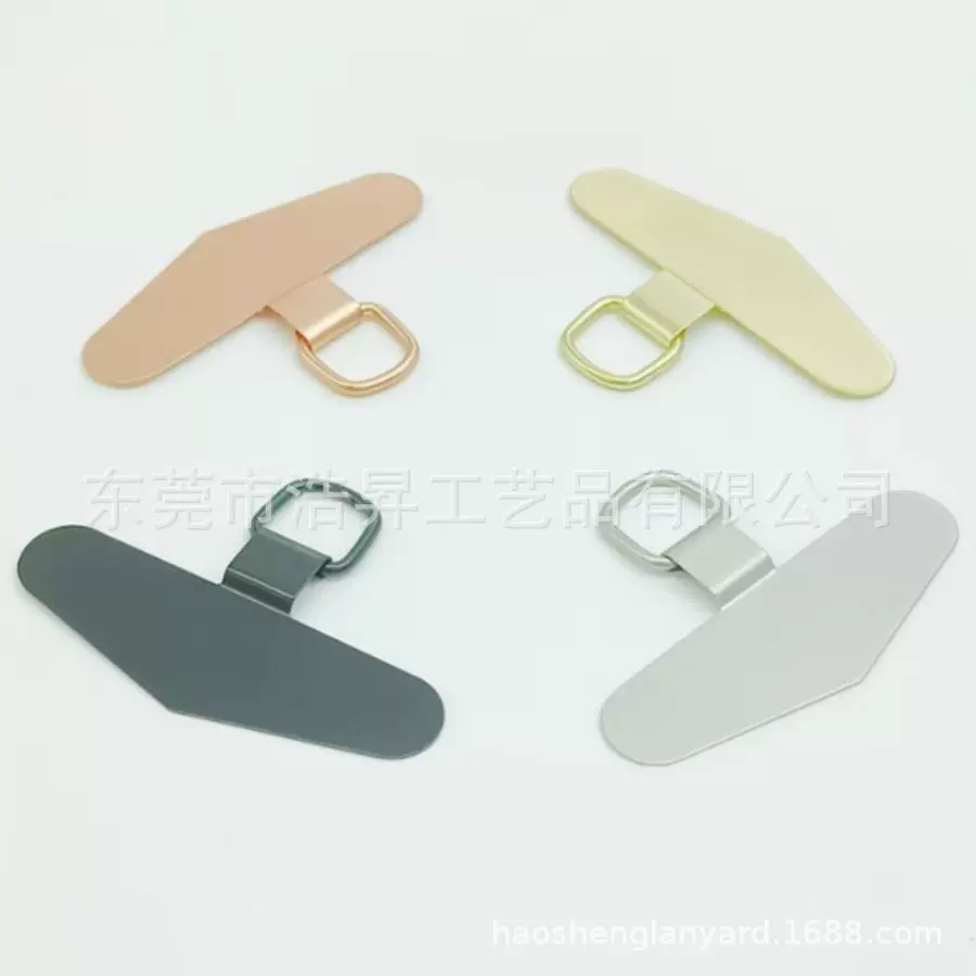 三角手机金属连接挂绳夹片高级挂件精致固定垫片手链耐用挂钩贴片