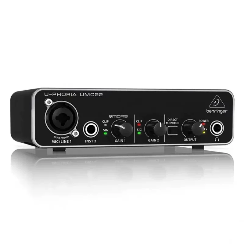 Звуковая карта Behringer UMC22 профессиональная звуковая карта профессиональный аудио сигнал